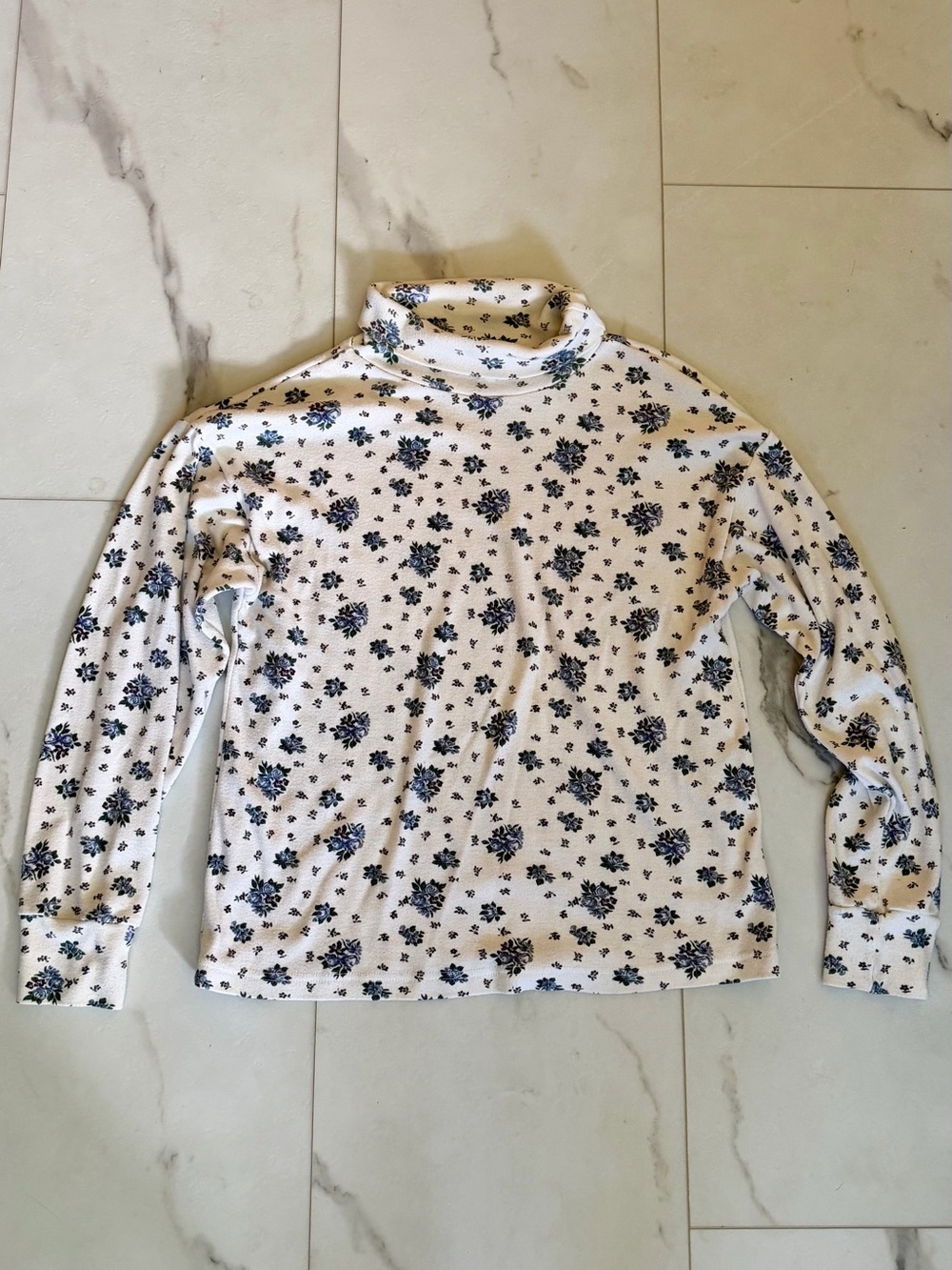 Floral Turtleneck